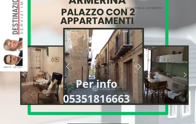 PIAZZA ARMERINA EN - VENDESI PALAZZO CON 2 APPARTAMENTI
